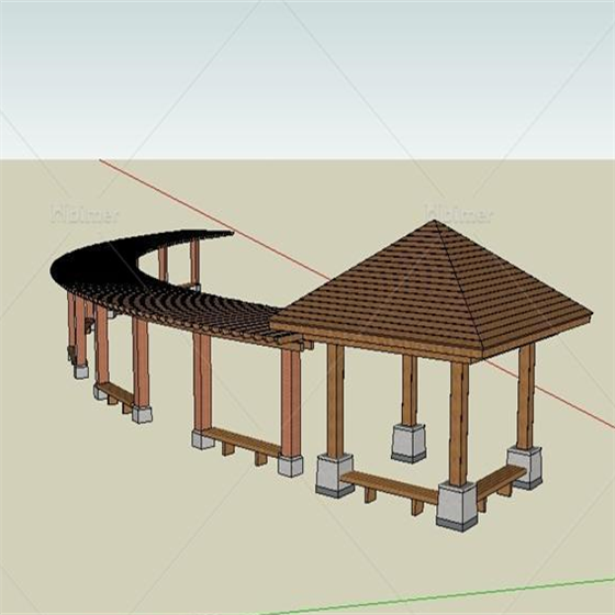 杭州小青瓦六角凉亭公园庭院休闲凉亭古建防腐木四角亭景区六角亭子